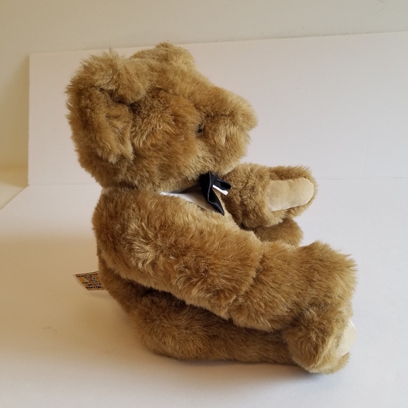 Vermont Teddy Bear Co. Tuxedo Collectible Jointed Bear Plush Brown - Picture 9 of 15
